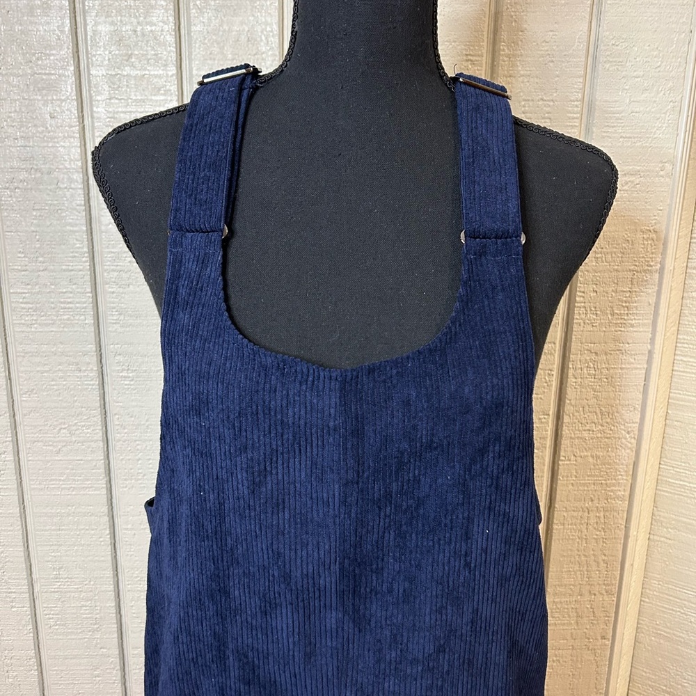 ModCloth Sociable Scholar Corduroy Pinafore Jumper Overall Dress, size small. - Picture 5 of 7